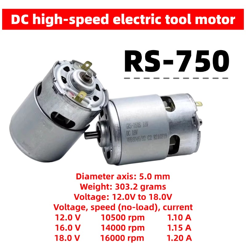 18V RS-750 High-Speed DC Motor - đánh giá và giá Dc Motor