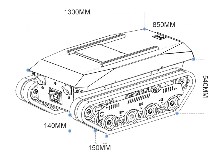 Crawler Dumper Truck Chassis w - đánh giá và giá Tracked Robot Chassis