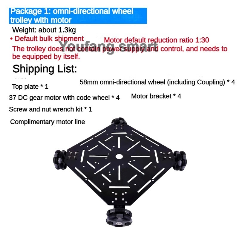5kg Load ROS 4WD Omni Wheel Ro - đánh giá và giá Robot Car Kit