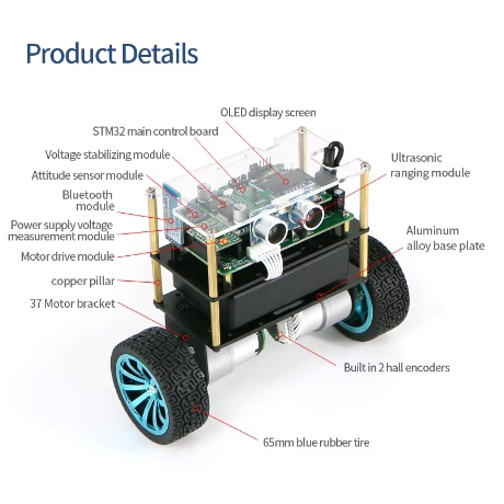 WHEELTEC STM32 Two Wheel Balan - đánh giá và giá Stm32 Robot