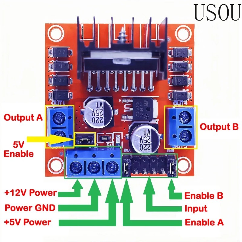 L298N Driver Board Module DC S - đánh giá và giá L298N Module