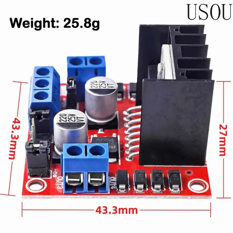 L298N Driver Board Module DC S - đánh giá và giá L298N Module