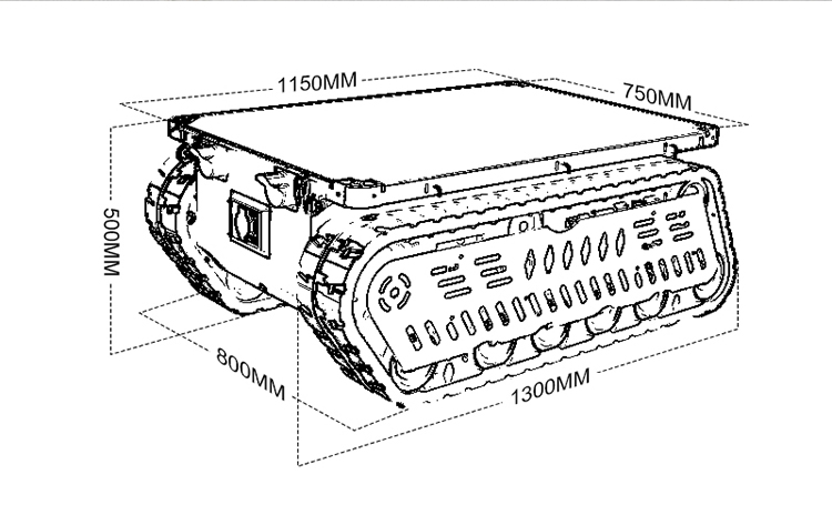 300 600kg Load RC Tank Crawler - đánh giá và giá Dc Motor