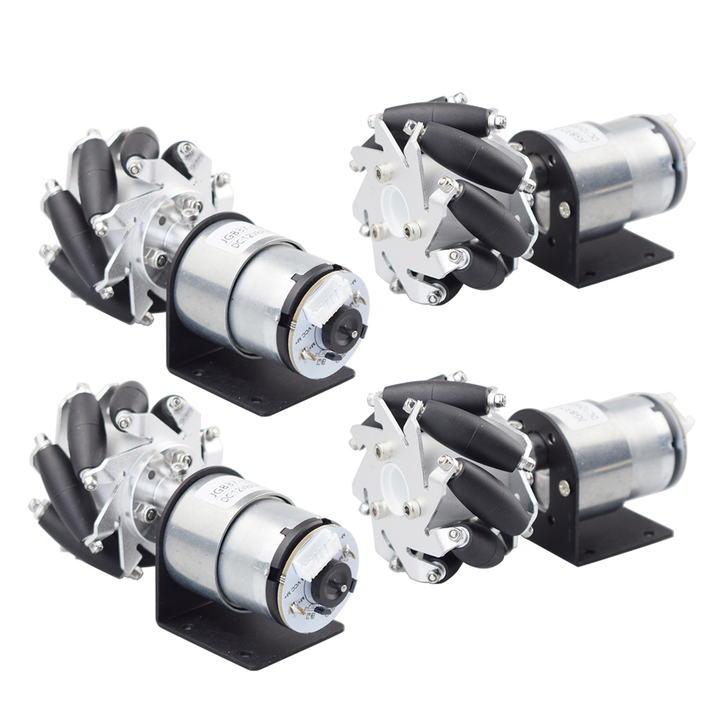 4 Cái/bộ 60Mm Kim Loại Mecanum - đánh giá và giá Arduino Robot