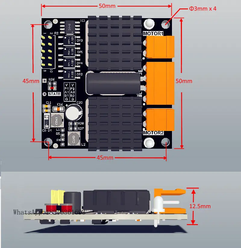 12V 24V 12A Dual Channel DC br - đánh giá và giá L298N Module