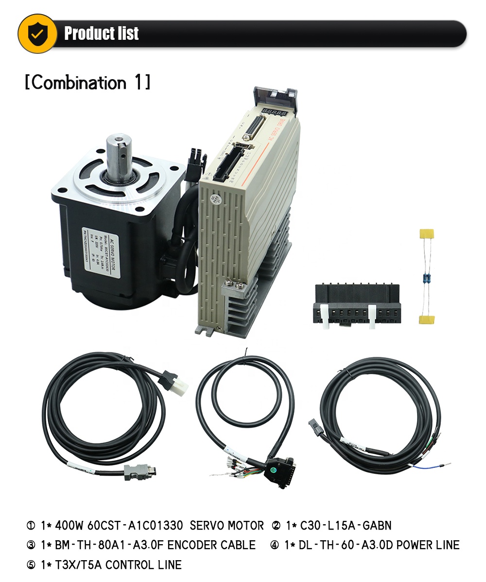 60mm 400W 220V 2.8A 1.27NM AC  - đánh giá và giá Servo Kit
