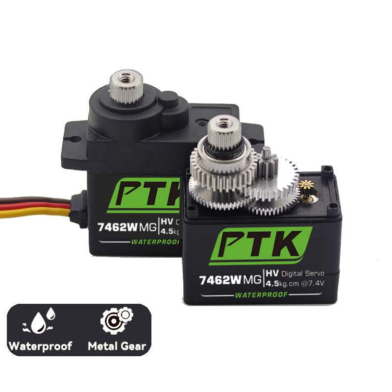 PTK 7462W MG Metal gear 9g mic - đánh giá và giá Servo Sg90