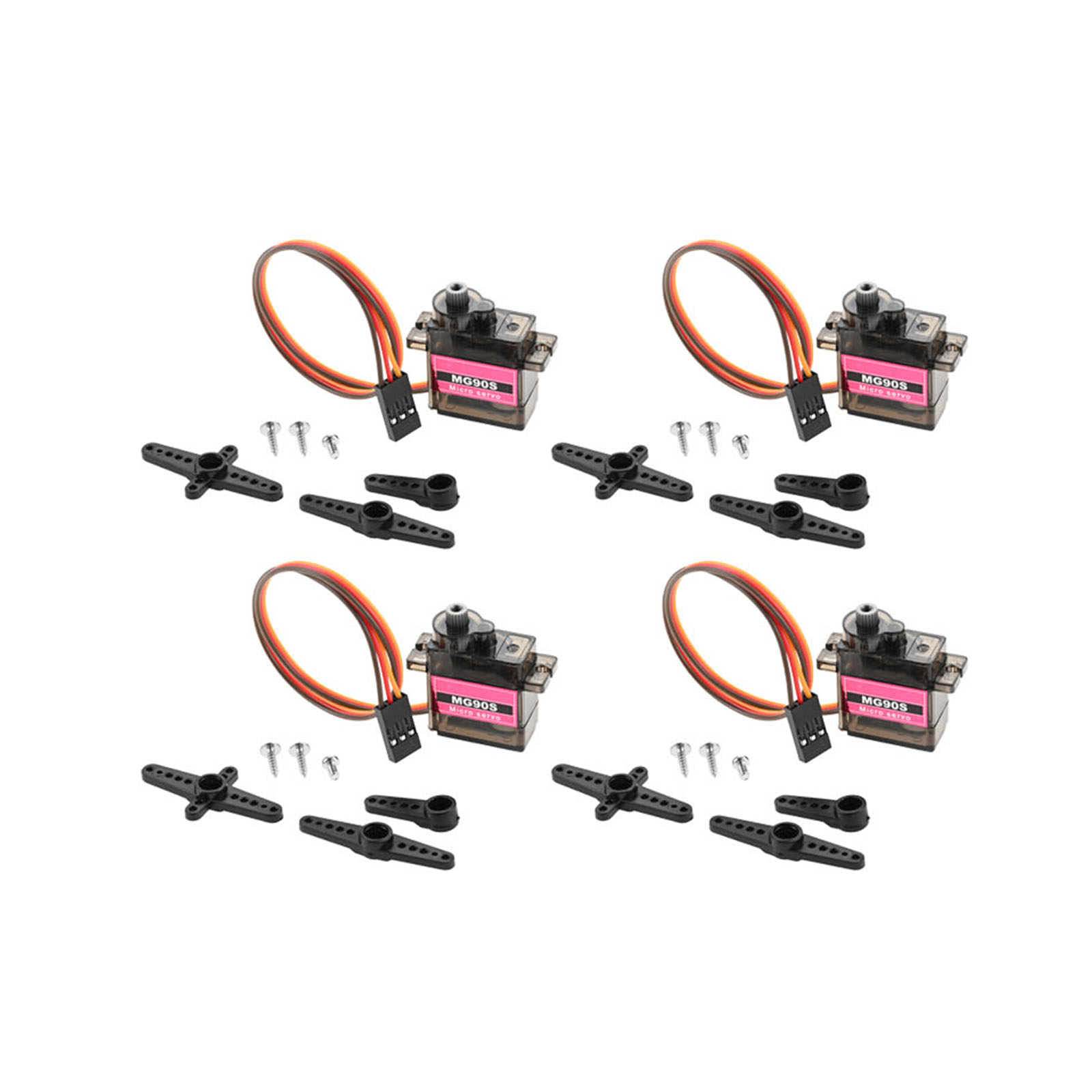 4pcs Micro Servo Metal Gear 90 - đánh giá và giá Arduino Robot
