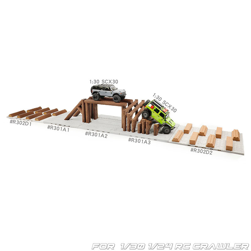 Simulated Wooden Pile Roadbloc - đánh giá và giá Robot Track