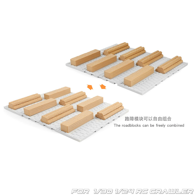 Simulated Wooden Pile Roadbloc - đánh giá và giá Robot Track