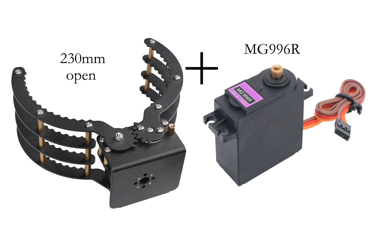230mm Opening Mechanical Claw  - đánh giá và giá Robot Arm Kit