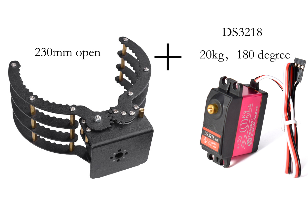230mm Opening Mechanical Claw  - đánh giá và giá Robot Arm Kit