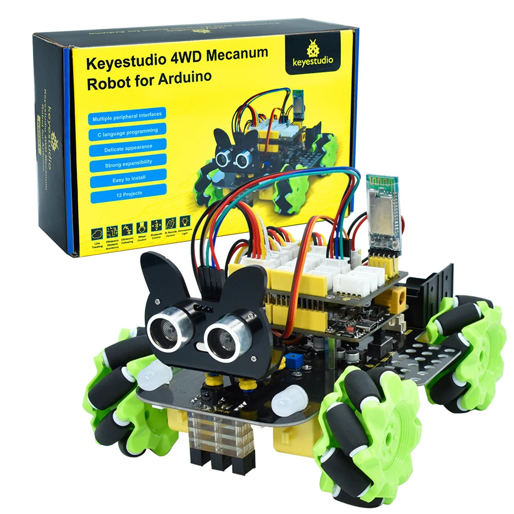 Keyestudio 4WD Mecanum Robot X - đánh giá và giá Microbit Robot