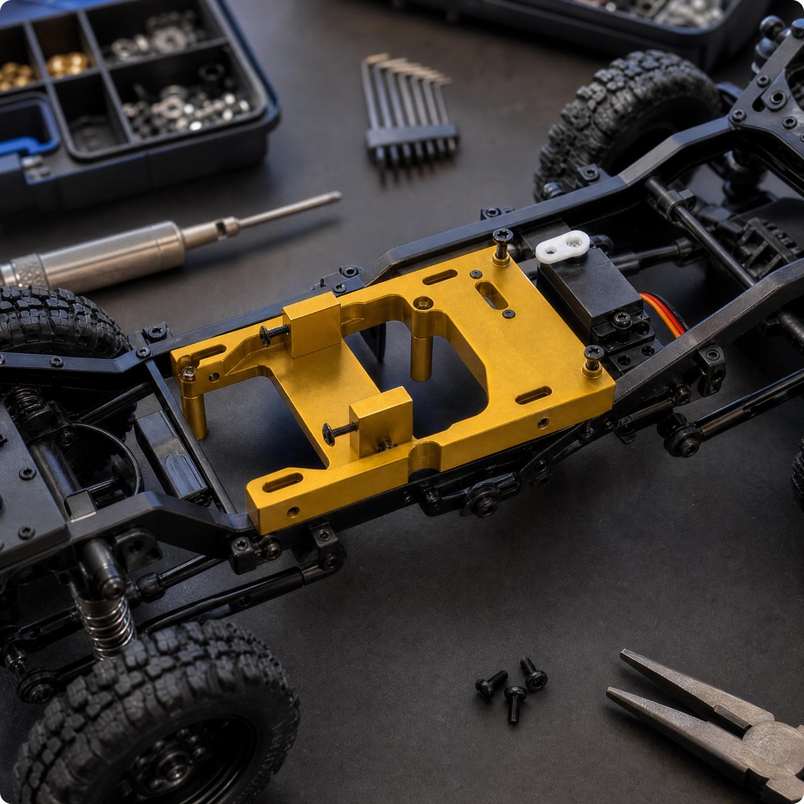 RC Crawler Car Servo Mount Met - đánh giá và giá Servo Bracket